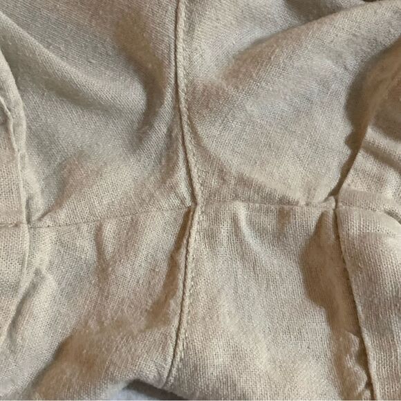 CISONO Lenin Blend Shorts Women’s L Tan Zip Up Pockets Cuffed Hem. - Picture 6 of 8